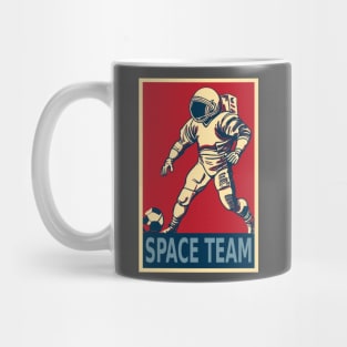 Space Football Astronaut Mug